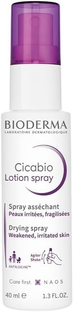 Bioderma Cicabio Lotion Spray Hasar Görmüş Cilt Anında Kurutucu Sprey Losyon Yüz, Vücut Yetişkin, Çocuk 40 ml