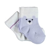 Biorganic Happy Bear 2'li Bebek Çorabı 68413 Lila 18-24 Ay