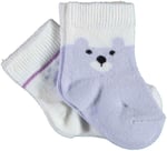 Biorganic Happy Bear 2'li Bebek Çorabı 68413 Lila 18-24 Ay