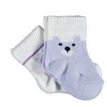 Biorganic Happy Bear 2'li Bebek Çorabı 68413 Lila 18-24 Ay