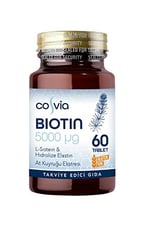 Biotin 5000 Mcg L-Sistein Hidrolize Elastin At Kuyruğu Ekstresi 60 Tablet Takviye Edici Gıda