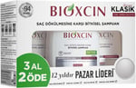 Bioxcin Klasik Bitkisel Kuru ve Normal Saçlar için 3x300 ml Saç Dökülmesine Karşı Şampuan