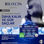 Bioxcin Quantum Şampuan – Kuru ve Normal Saçlar İçin – 3x300 ml – Dökülme ve İncelme Karşıtı – Bio-Activ Peptit, BioComplex B11, Bal ve Mentol İçerikli