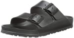 Birkenstock Erkek Arizona Deri Geniş Terlik Kahverengi