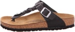 Birkenstock Gizeh Leoi Braided Parmakarası Siyah Kadın Terlik