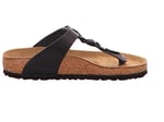 Birkenstock Gizeh Leoi Braided Parmakarası Siyah Kadın Terlik