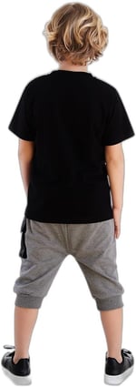 Bisiklet Erkek Çocuk T-shirt Kapri Şort Takım