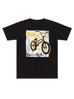 Bisiklet Erkek Çocuk T-shirt Kapri Şort Takım