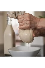 Bitkisel Süt Torbası Organik Yoğurt Süzme Kesesi Yıkanabilir Keten Kese Natural Tekstil Sütbezi