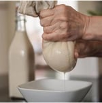 Bitkisel Süt Torbası Organik Yoğurt Süzme Kesesi Yıkanabilir Keten Kese Natural Tekstil Sütbezi