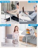 Bix Saiji AL30 Ayarlanabilir Laptop Standı Ergonomik Tasarım 17 İnç Uyumlu Taşınabilir Masa Gri