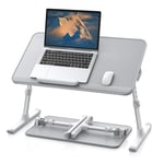 Bix Saiji AL30 Ayarlanabilir Laptop Standı Ergonomik Tasarım 17 İnç Uyumlu Taşınabilir Masa Gri
