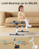 Bix Saiji AL30 Ayarlanabilir Laptop Standı Ergonomik Tasarım 17 İnç Uyumlu Taşınabilir Masa Siyah