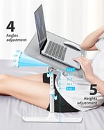 Bix Saiji AL33 Yükseklik ve Açı Ayarlı Laptop Standı Ergonomik ve Katlanabilir Çekmeceli Çalışma Masası