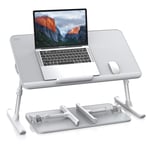 Bix Saiji AL33 Yükseklik ve Açı Ayarlı Laptop Standı Ergonomik ve Katlanabilir Çekmeceli Çalışma Masası