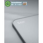 Bix SAIJI K7 Ultimate PVC Deri Çıkarılabilir Silikon Bölmeli Depolama Çekmeceli Ayarlanabilir Katlanır Dizüstü Yatak Masası, Laptop Çalışma Masası, Çıkarılabilir Kitaplık Gümüş