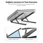 Bix Saiji X2 Taşıma Çantalı Alüminyum Notebook Laptop Standı Siyah