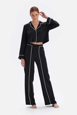 BİYE DETAYLI BRIDE SATEN PİJAMA TAKIM