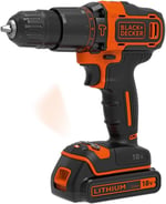 Black + Decker Bdchd18Kb Li/Ion Akülü Vidalama, Çok renkli