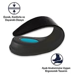 Black Deer 4 CM Topuk Yükseltici, Tam Boy Uzatıcı Tabanlık, Boy Uzatan, Sert Yüzey, Unisex Siyah Small