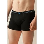 Black Deer Exclusive 3 Adet Erkek Pamuklu Esnek Boxer Siyah