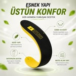 Black Deer Hyper Boost Technology X15 Soft Comfort Siyah-Sarı Ergonomik Konforlu Rahat Yumuşak Tabanlık siyah sarı 41