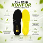 Black Deer Hyper Boost Technology X15 Soft Comfort Siyah-Sarı Ergonomik Konforlu Rahat Yumuşak Tabanlık siyah sarı 41