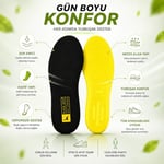 Black Deer Hyper Boost Technology X15 Soft Comfort Siyah-Sarı Ergonomik Konforlu Rahat Yumuşak Tabanlık siyah sarı 41