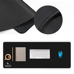 Black Deer Oyuncu Mouse Pad, Fare Altlığı, Kenar Dikişli, Kaymaz Taban, Ofis Tipi, Pürüzsüz Yüzey, Çalışma Masası Altlığı (90x40 XL) - Seçenekler: 30x25 S, 35x28 M, 70x30 L, 90x40 XL