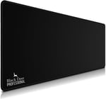 Black Deer Oyuncu Mouse Pad, Fare Altlığı, Kenar Dikişli, Kaymaz Taban, Ofis Tipi, Pürüzsüz Yüzey, Çalışma Masası Altlığı (90x40 XL) - Seçenekler: 30x25 S, 35x28 M, 70x30 L, 90x40 XL