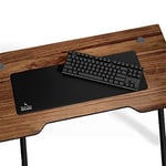 Black Deer Oyuncu Mouse Pad, Fare Altlığı, Kenar Dikişli, Kaymaz Taban, Ofis Tipi, Pürüzsüz Yüzey, Çalışma Masası Altlığı (90x40 XL) - Seçenekler: 30x25 S, 35x28 M, 70x30 L, 90x40 XL