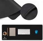 Black Deer Oyuncu Mouse Pad, Fare Altlığı, Kenar Dikişli, Kaymaz Taban, Ofis Tipi, Pürüzsüz Yüzey, Çalışma Masası Altlığı (90x40 XL) - Seçenekler: 30x25 S, 35x28 M, 70x30 L, 90x40 XL