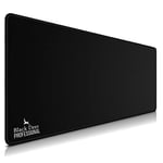 Black Deer Oyuncu Mouse Pad, Fare Altlığı, Kenar Dikişli, Kaymaz Taban, Ofis Tipi, Pürüzsüz Yüzey, Çalışma Masası Altlığı (90x40 XL) - Seçenekler: 30x25 S, 35x28 M, 70x30 L, 90x40 XL