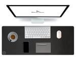 Black Deer Siyah Professional Oyuncu Gaming Mouse Pad,Ofis, Kaydırmaz Taban Mouse Pad (90x40 XL) - Seçenekler: 30cm x25cm S, 35cm x28cm M, 70cm x30cm L, 90cm x40cm XL