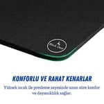 Black Deer Siyah Professional Oyuncu Gaming Mouse Pad,Ofis, Kaydırmaz Taban Mouse Pad (90x40 XL) - Seçenekler: 30cm x25cm S, 35cm x28cm M, 70cm x30cm L, 90cm x40cm XL