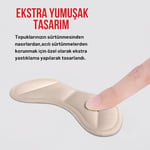 Black Deer T30 Ayakkabı Topuk Vurma Önleyici Ve Daraltma Pedi Ayakkabı Topuk Koruyucu Aparat 2 Çift (Bej)