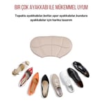Black Deer T40 Ayakkabı Topuk Vurma Önleyici Ve Daraltma Pedi Ayakkabı Topuk Koruyucu Aparat 2 Çift (Bej)