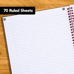 Black n' Red Defter, Ciltli, Premium Optik Kağıt, Scribzee Uygulaması Uyumlu, Çevre Dostu, Dayanıklı Spiral Cilt, 11