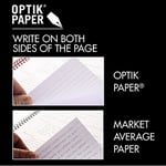 Black n' Red Defter, Ciltli, Premium Optik Kağıt, Scribzee Uygulaması Uyumlu, Çevre Dostu, Dayanıklı Spiral Cilt, 11