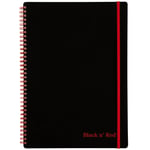 Black n' Red Dizüstü Bilgisayar, Dayanıklı Poli Kapak, Premium Optik Kağıt, Scribzee Uygulaması Uyumlu, Çevre Dostu, Spiral Cilt, 11-3/4