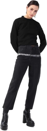 Black On Black Standart Bel Bol Paça Bol Kesim Denim Pantolon K-KEVA, K-KEVA