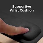 BLACK+DECKER Ergonomik Mouse Pad Bilek Desteği - Rahat Mouse Pad Bilek Desteği - Bilek Rölyef Jel Fare Altlığı - Oyun, Ev, Ofis için Kaymaz Tabanlı Estetik Fare Altlığı - Bilgisayar, Dizüstü