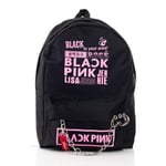 Blackpink Kpop Baskılı Piercing Zincirli Sırt Okul Çantası