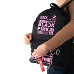 Blackpink Kpop Baskılı Piercing Zincirli Sırt Okul Çantası