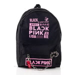 Blackpink Kpop Baskılı Piercing Zincirli Sırt Okul Çantası