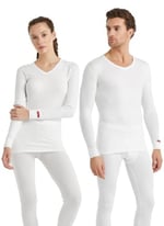 Blackspade 1257 Unisex Termal Tişört 2. Seviye (Beyaz, XXL)