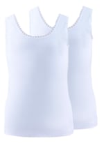 BLACKSPADE 1297-1293 KIZ ÇOCUK 2 Lİ BEYAZ ATLET - Seçenekler: 7-8 Yıl, 7-8 128, 9-10 140, 11-12 Yıl, 11-13 152, 13-14 Yıl