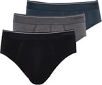 Blackspade Erkek Slip 3'lü Paket Tender Cotton 9672 - Siyah Antra Melanj Antrasit Siyah Antra Melanj Antrasit XXL