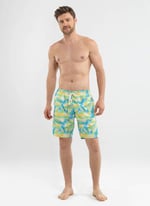 Blackspade Erkek Şort Mayo - 8566 - Çizgili Palmiye Baskılı - Seçenekler: Medium, Large, X-Large, XX-Large