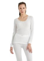 Blackspade Kadın Uzun Kol Level 1 Beyaz Thermal C8T6N2O1